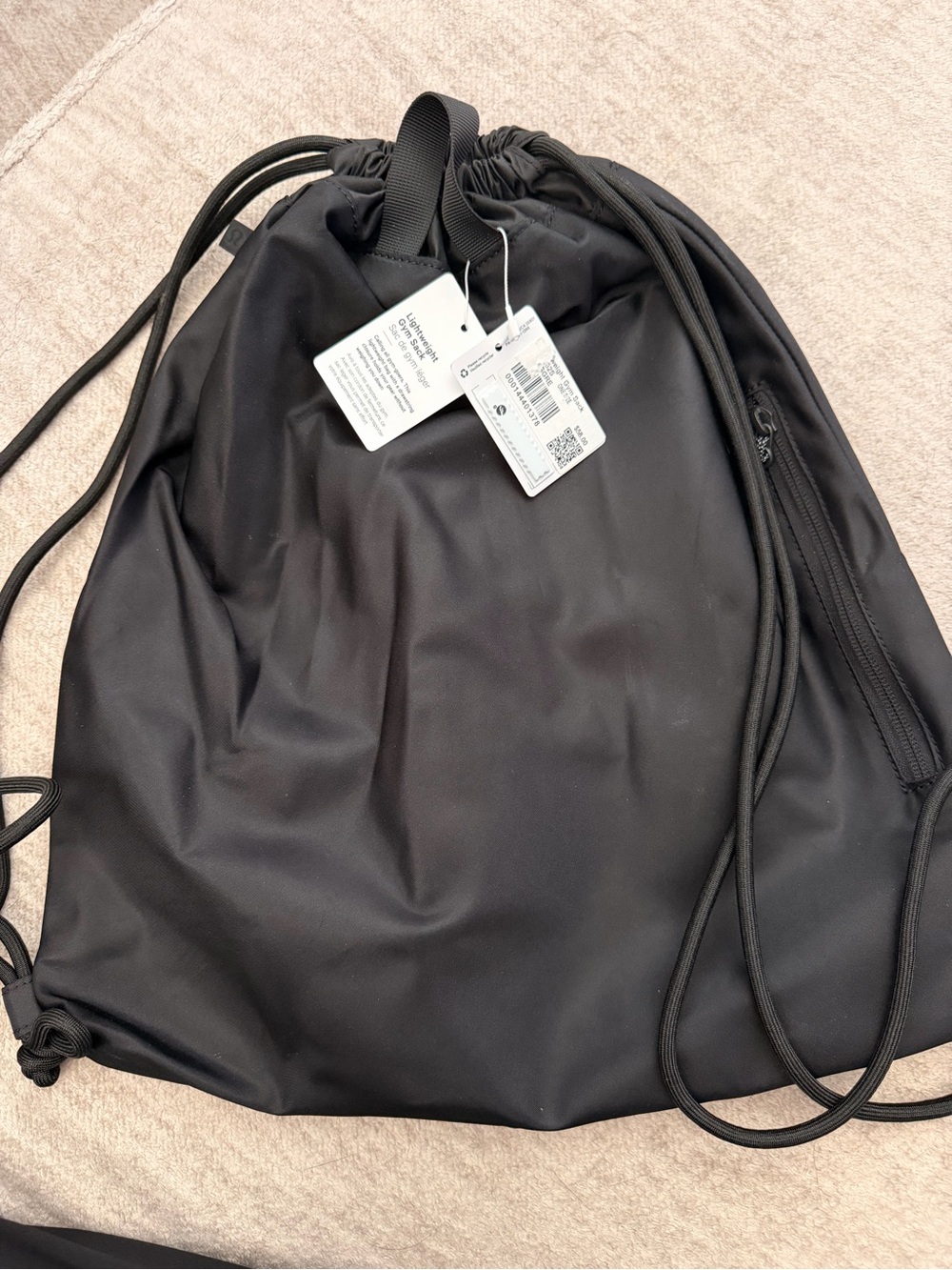 lululemon Black Drawstring Gym bag - Picture 4 of 7